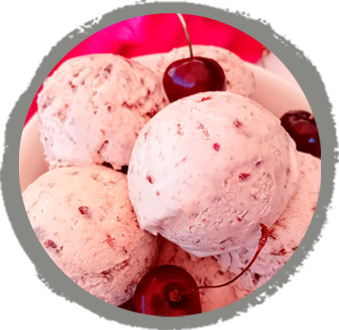 Cherry Ice Cream with 3 ingredients